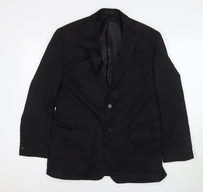 Mens UK Size 40 Burton Regular Black Suit Jacket