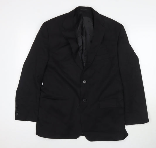 Mens UK Size 40 Burton Regular Black Suit Jacket