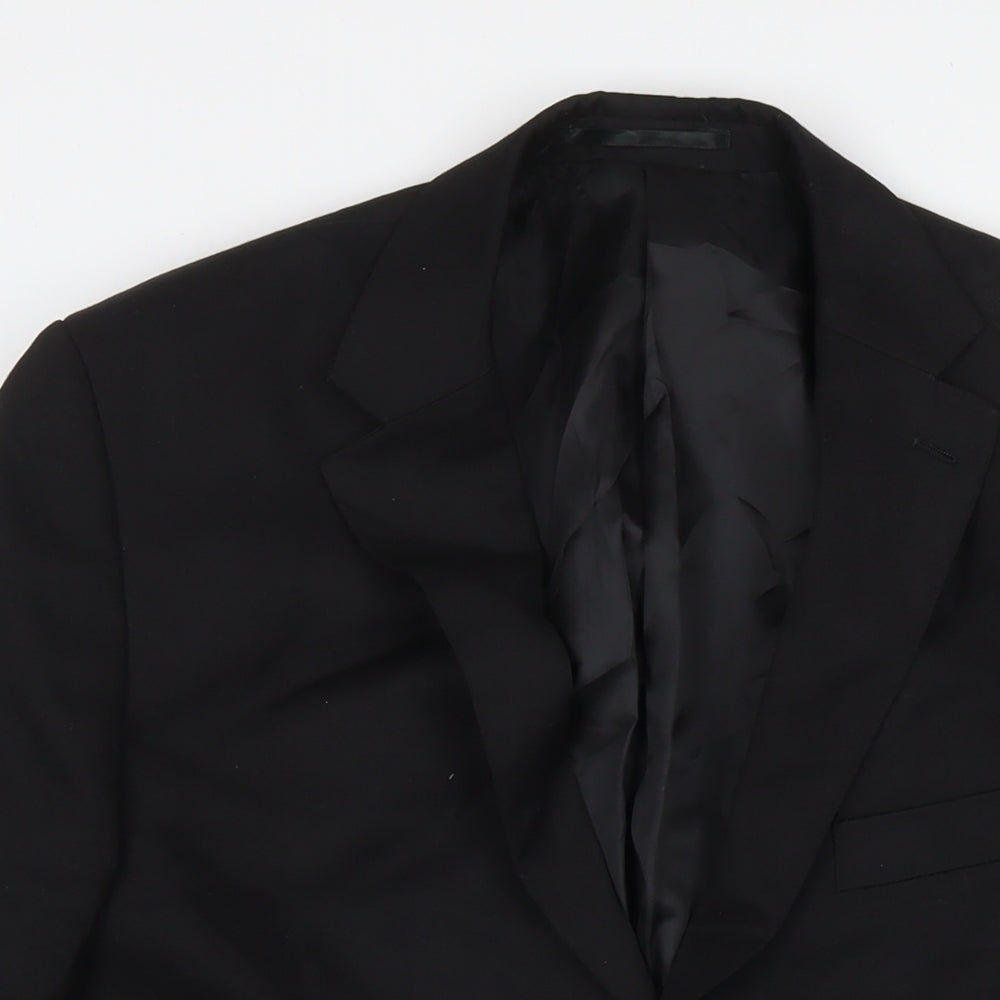Mens UK Size 40 Burton Regular Black Suit Jacket
