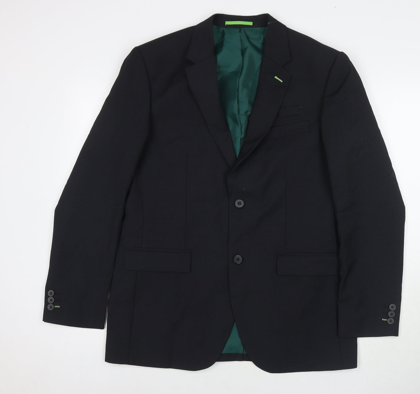 Mens UK Size 40 Dimensions Regular Black Suit Jacket