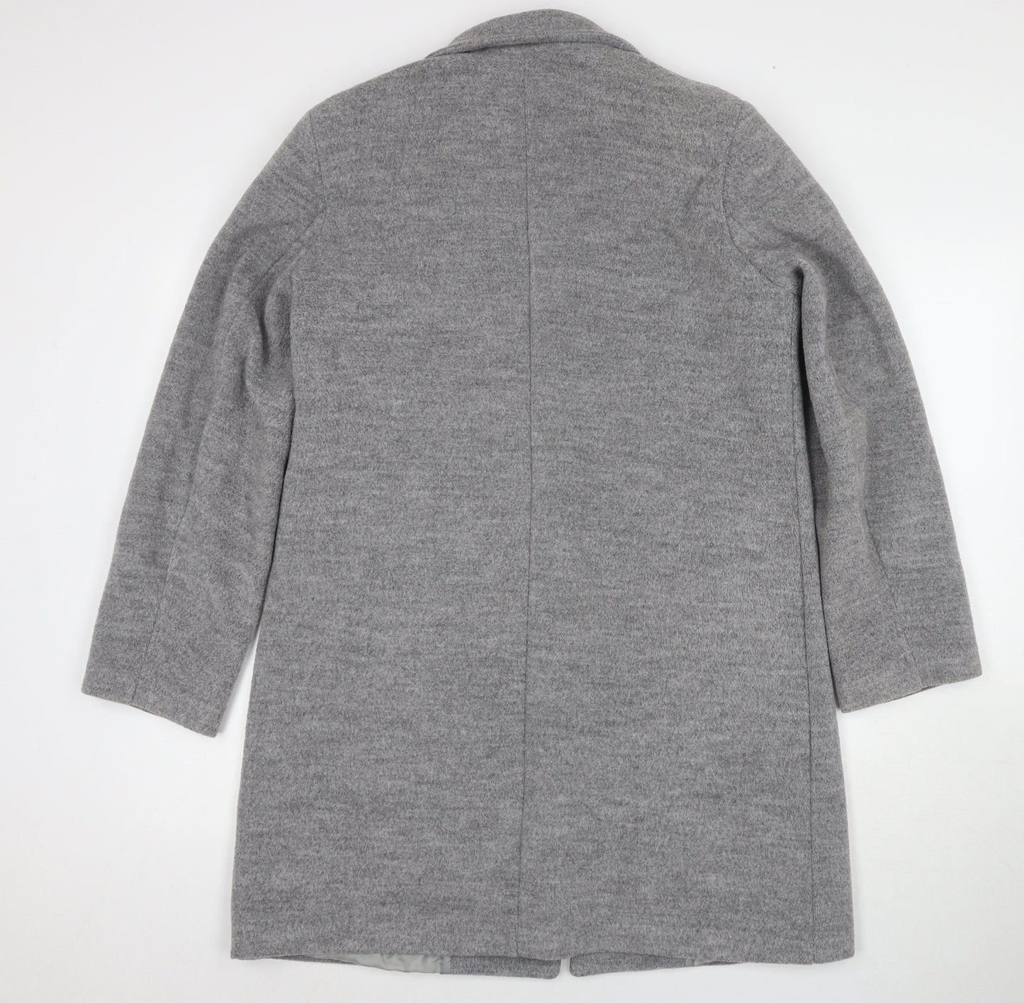 Womens UK Size 10 Boohoo Grey Overcoat