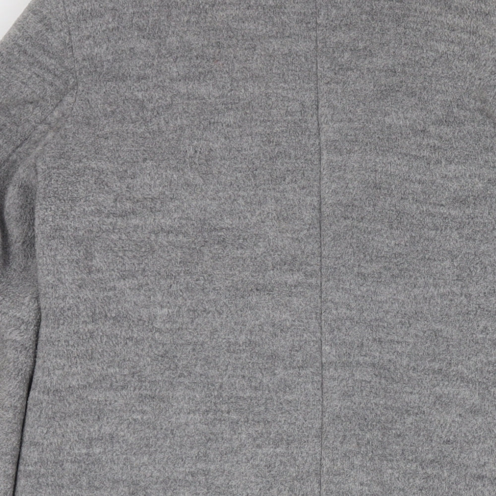 Womens UK Size 10 Boohoo Grey Overcoat