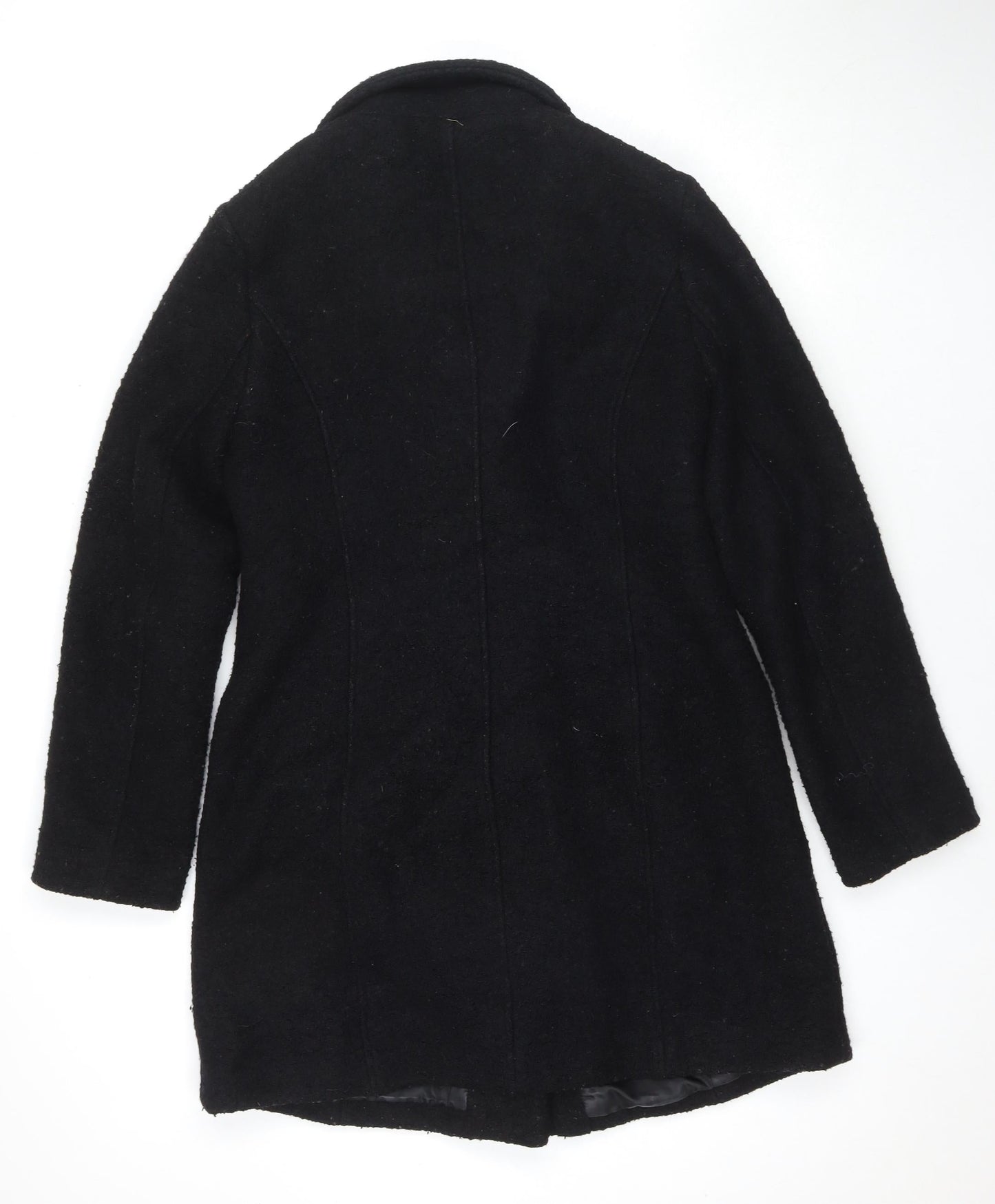 Womens UK Size 12 New Look Black Overcoat