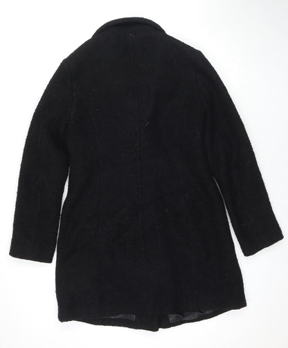 Womens UK Size 12 New Look Black Overcoat