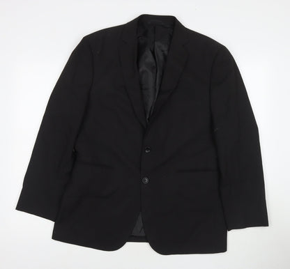 Mens UK Size 40 Burton Regular Black Suit Jacket