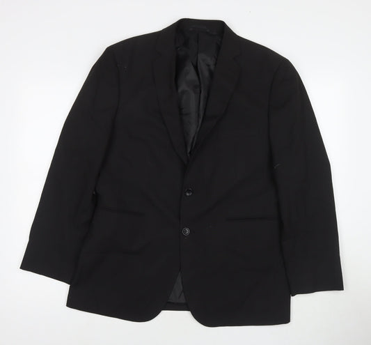 Mens UK Size 40 Burton Regular Black Suit Jacket
