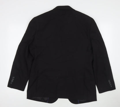 Mens UK Size 40 Burton Regular Black Suit Jacket