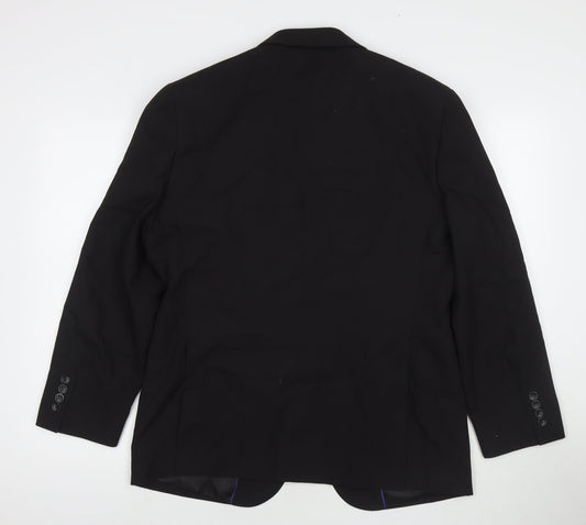Mens UK Size 40 Burton Regular Black Suit Jacket