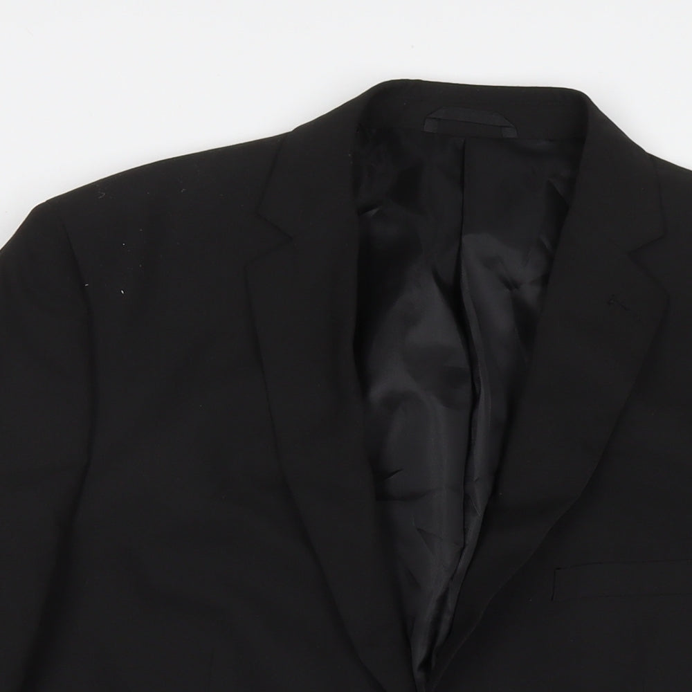 Mens UK Size 40 Burton Regular Black Suit Jacket