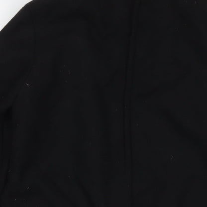 Womens UK Size 10 Label Lab Black Bomber Jacket
