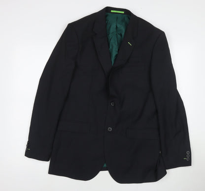 Mens UK Size 40 Dimensions Regular Black Suit Jacket