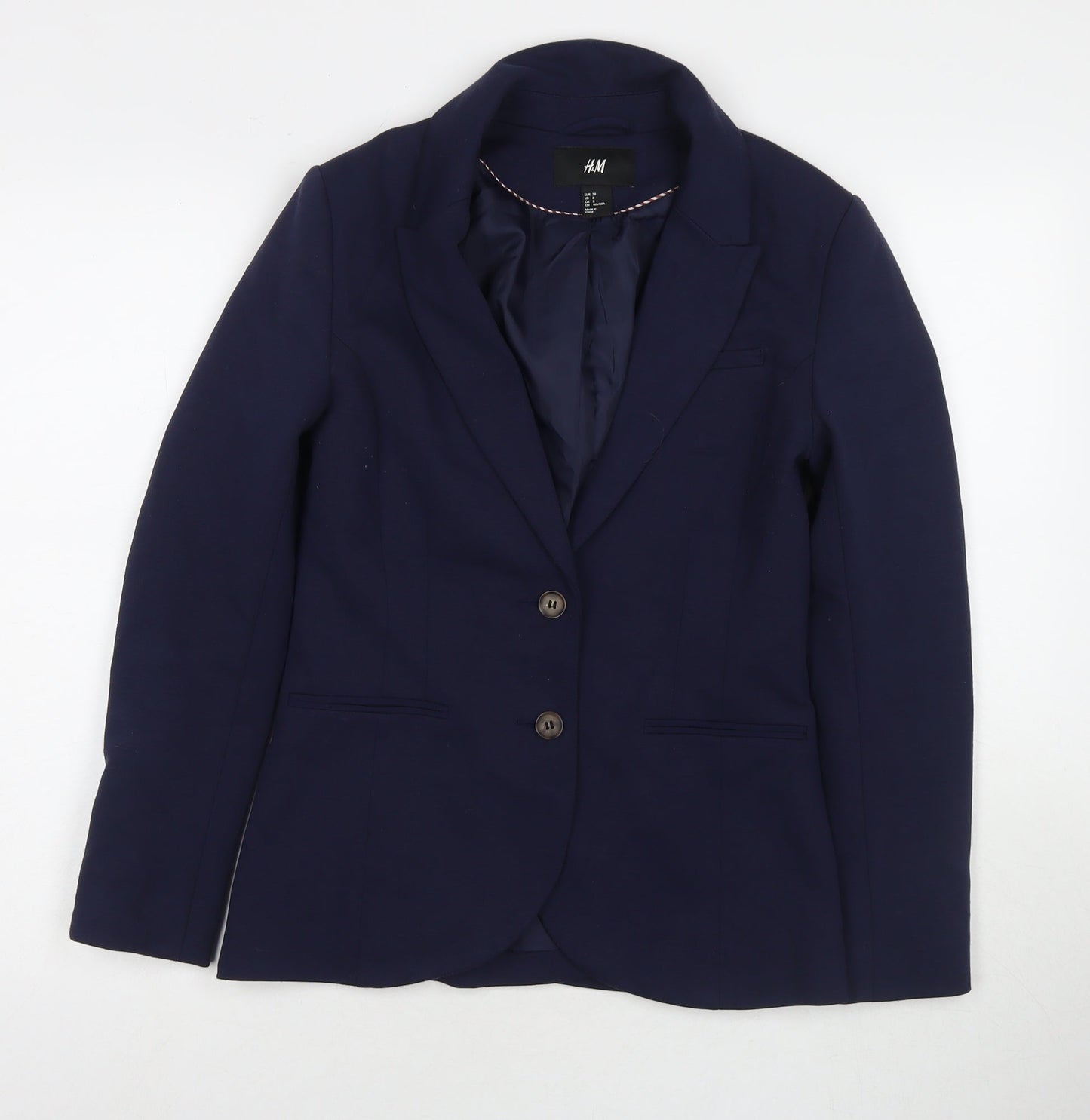Womens UK Size 10 H&M Blue Jacket