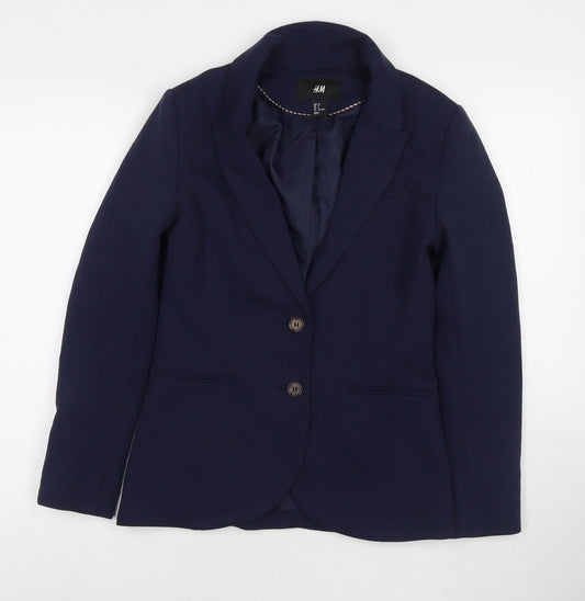 Womens UK Size 10 H&M Blue Jacket