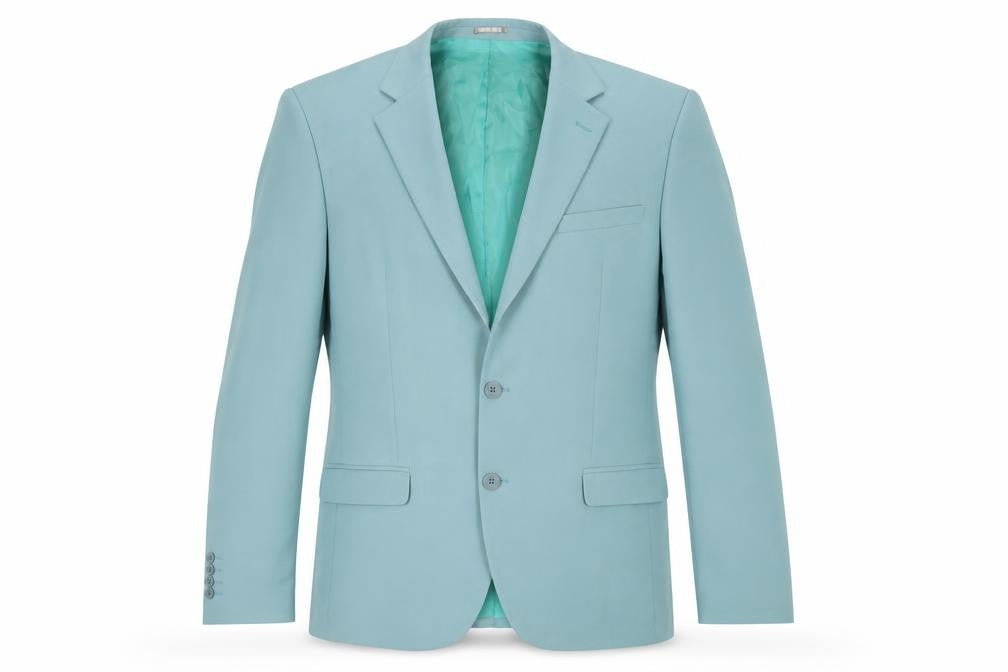 Mens UK Size 40 Boohoo Regular Blue Suit Jacket