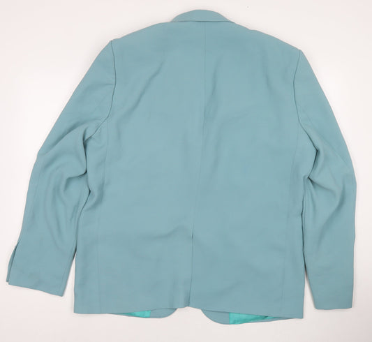 Mens UK Size 40 Boohoo Regular Blue Suit Jacket