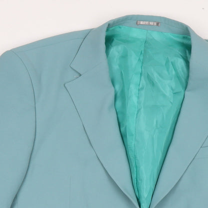 Mens UK Size 40 Boohoo Regular Blue Suit Jacket