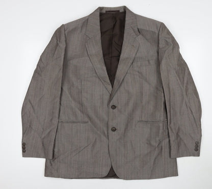 Mens UK Size 44 C&A Regular Brown Suit Jacket