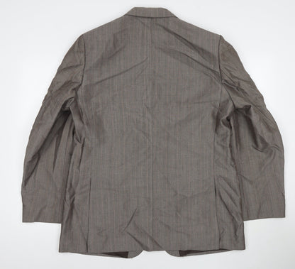 Mens UK Size 44 C&A Regular Brown Suit Jacket