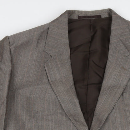 Mens UK Size 44 C&A Regular Brown Suit Jacket