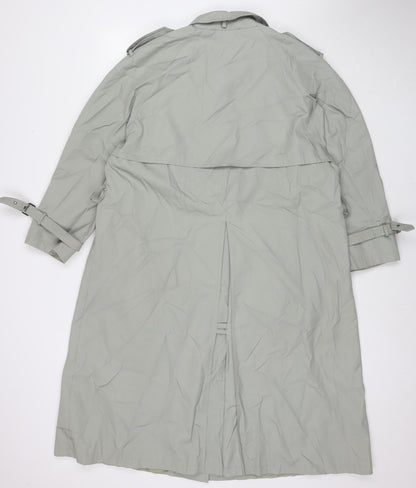 Womens UK Size 12 NuAge Grey Trench Coat