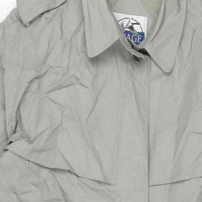 Womens UK Size 12 NuAge Grey Trench Coat