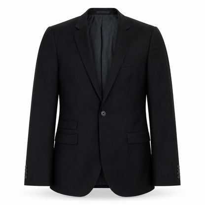 NEXT Mens Black Polyester Jacket Suit Jacket Size 38 Regular