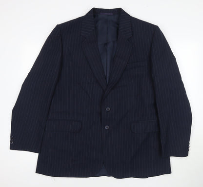 Mens UK Size 44 C&A Regular Blue Suit Jacket