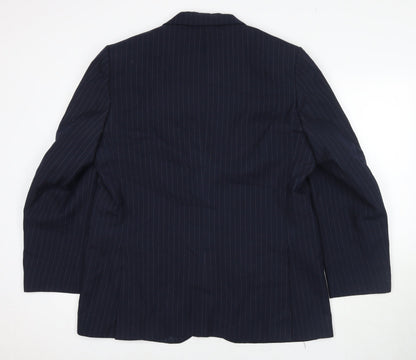 Mens UK Size 44 C&A Regular Blue Suit Jacket