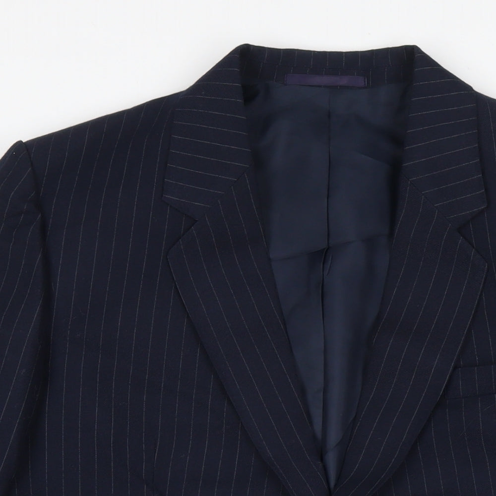 Mens UK Size 44 C&A Regular Blue Suit Jacket
