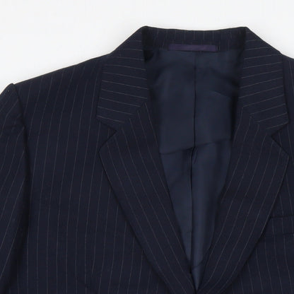 Mens UK Size 44 C&A Regular Blue Suit Jacket