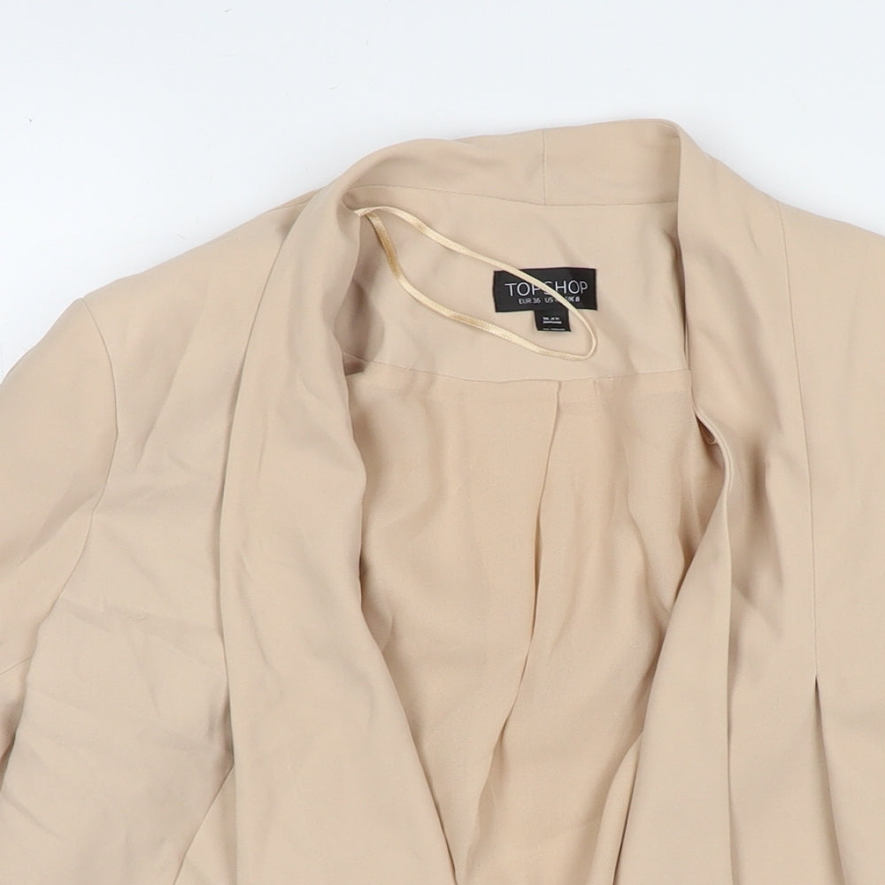 Womens UK Size 8 Topshop Beige Jacket