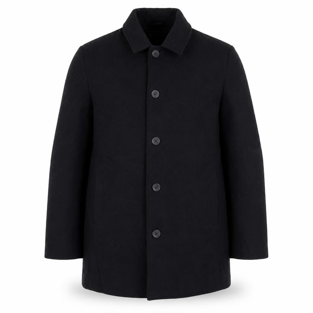 Mens UK Size L Avenue Black Overcoat