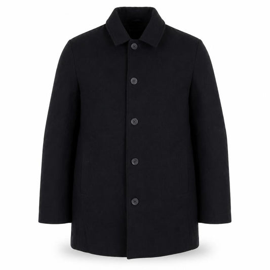 Mens UK Size L Avenue Black Overcoat