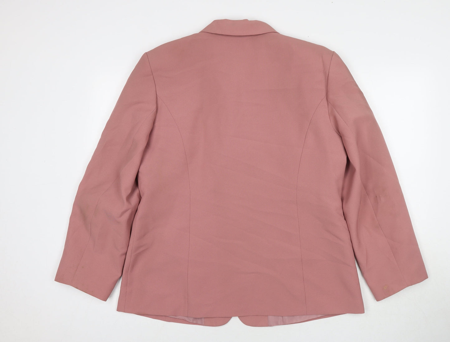 Report Womens Pink Jacket Blazer Size 18 Button