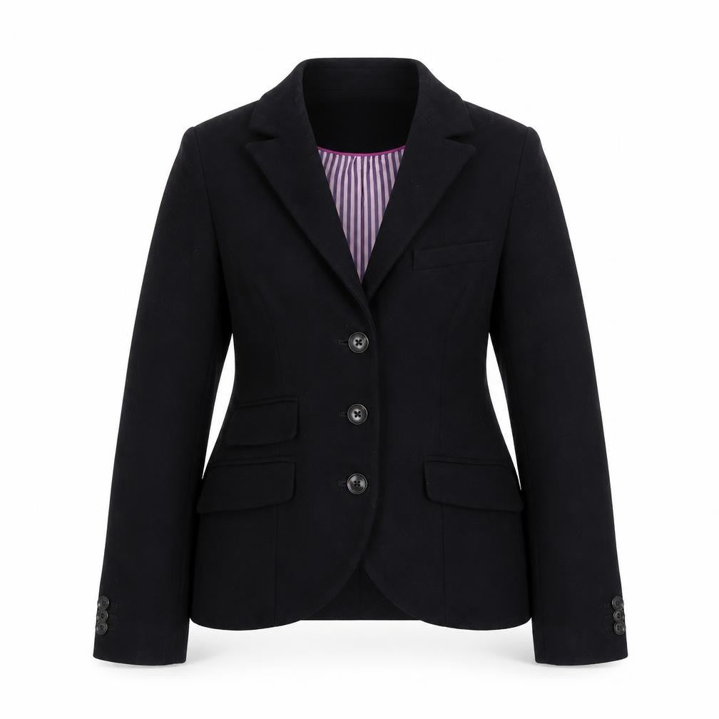 Womens UK Size 8 Jack Wills Black Pea Coat