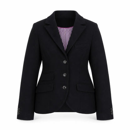 Womens UK Size 8 Jack Wills Black Pea Coat