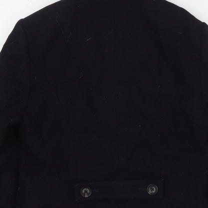 Womens UK Size 8 Jack Wills Black Pea Coat