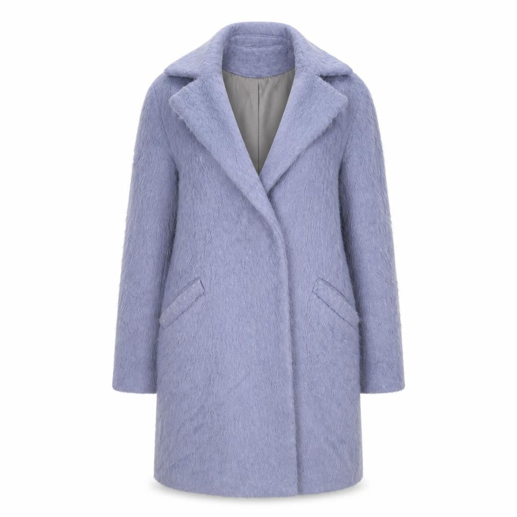 Womens UK Size 6 Topshop Blue Overcoat