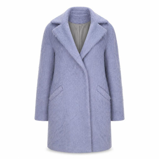 Womens UK Size 6 Topshop Blue Overcoat