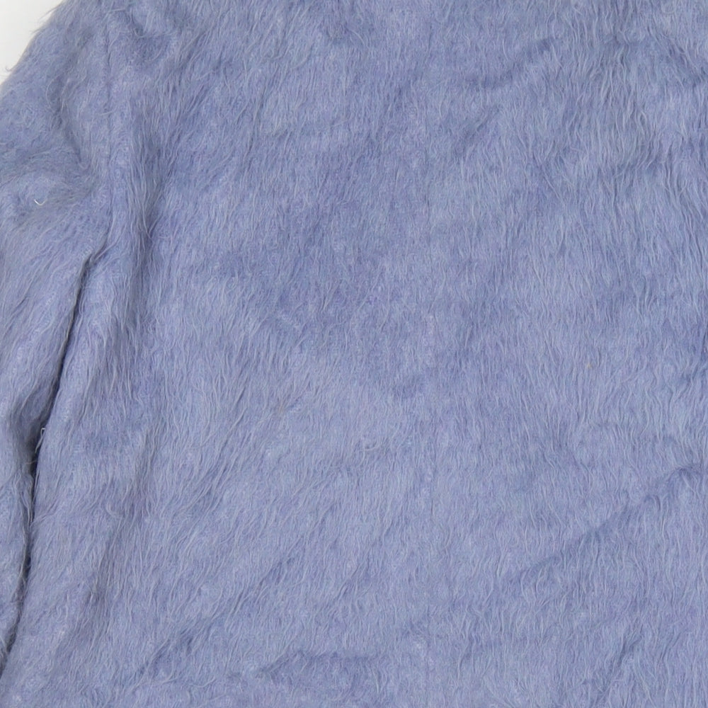 Womens UK Size 6 Topshop Blue Overcoat