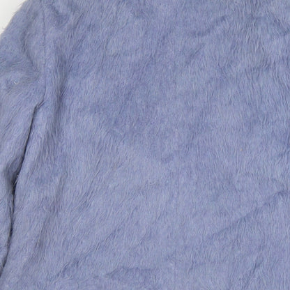 Womens UK Size 6 Topshop Blue Overcoat