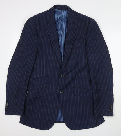 Mens UK Size 38 Marks and Spencer Regular Blue Suit Jacket