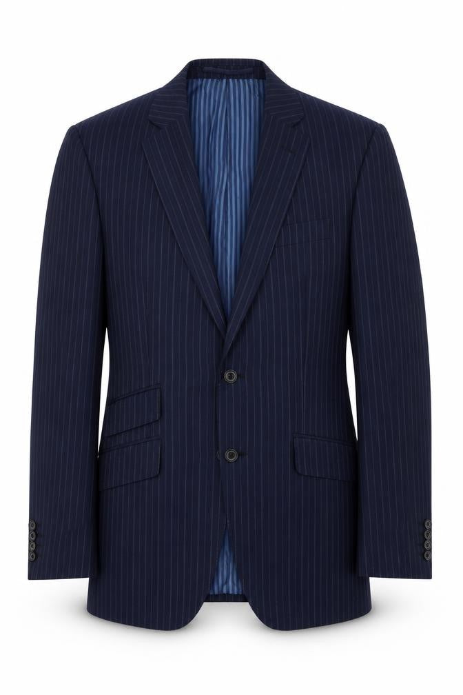Mens UK Size 38 Marks and Spencer Regular Blue Suit Jacket