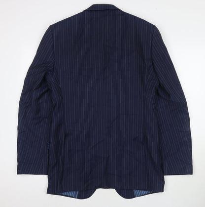 Mens UK Size 38 Marks and Spencer Regular Blue Suit Jacket