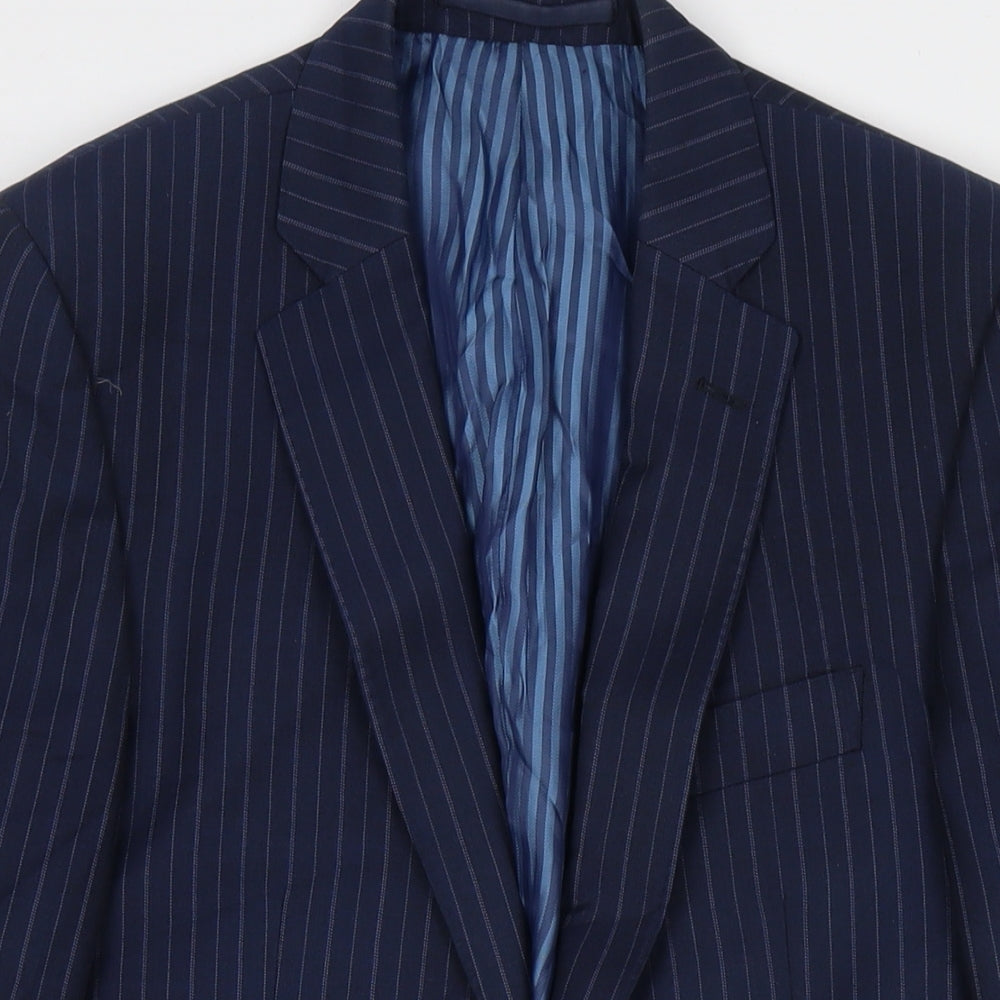 Mens UK Size 38 Marks and Spencer Regular Blue Suit Jacket