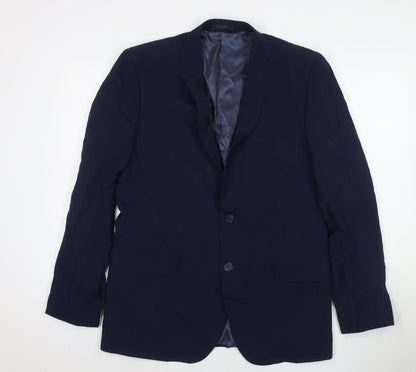 Mens UK Size 42 Marks and Spencer Regular Blue Suit Jacket