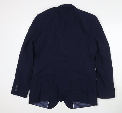 Mens UK Size 42 Marks and Spencer Regular Blue Suit Jacket