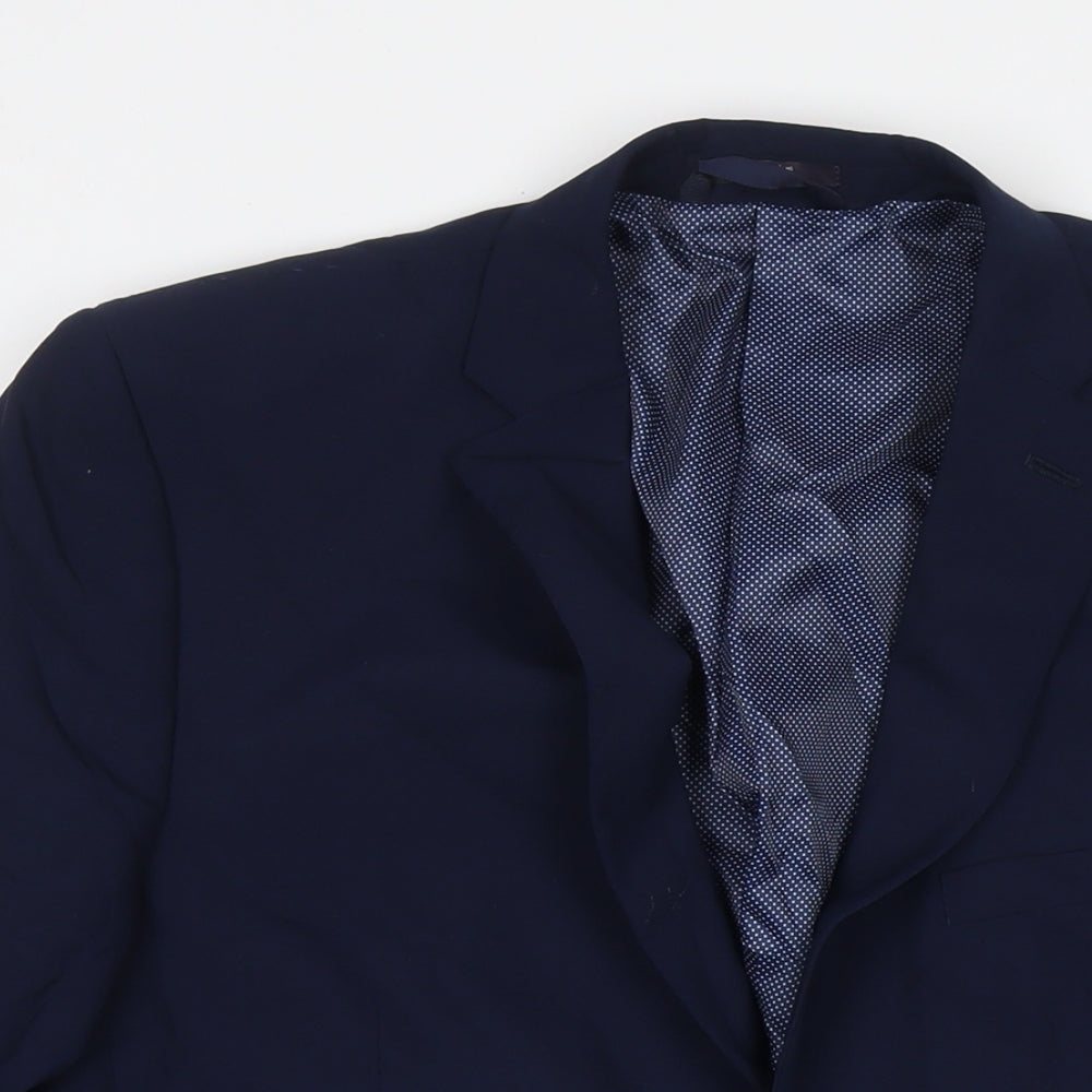 Mens UK Size 42 Marks and Spencer Regular Blue Suit Jacket