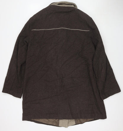 Womens UK Size 18 BHS Brown Overcoat