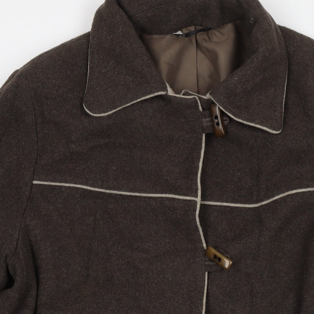 Womens UK Size 18 BHS Brown Overcoat